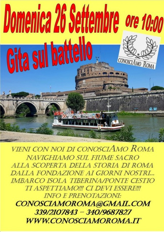 Gita sul battello con Riccardo e Maurizio