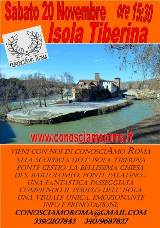 Scopri con noi l' Isola Tiberina