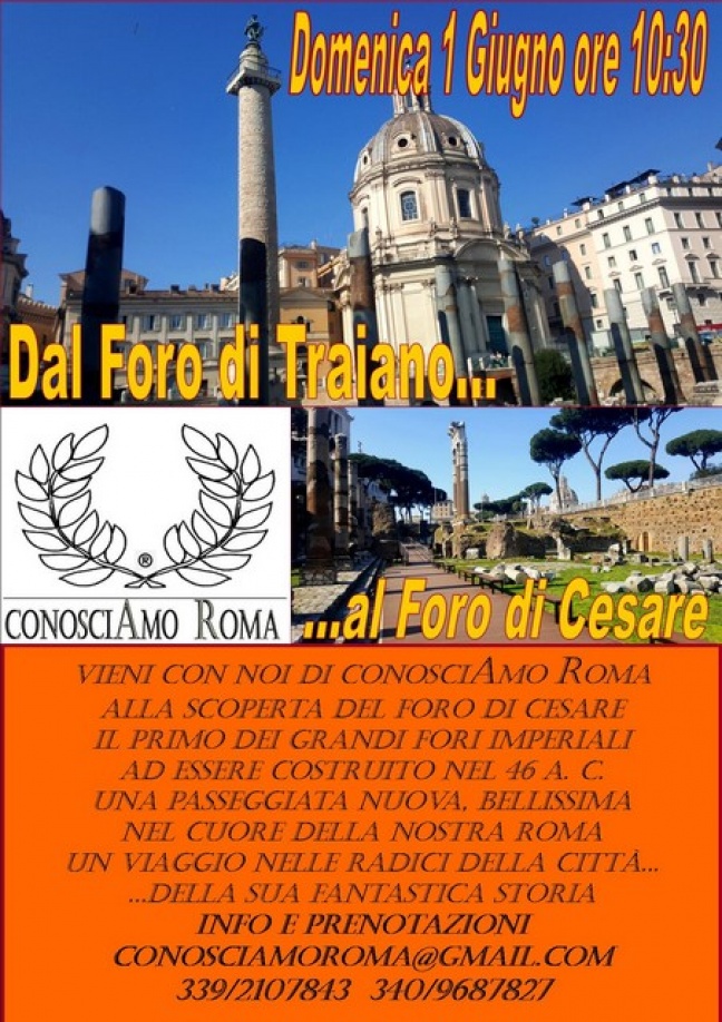 Dal Foro di Traiano al Foro di Cesare