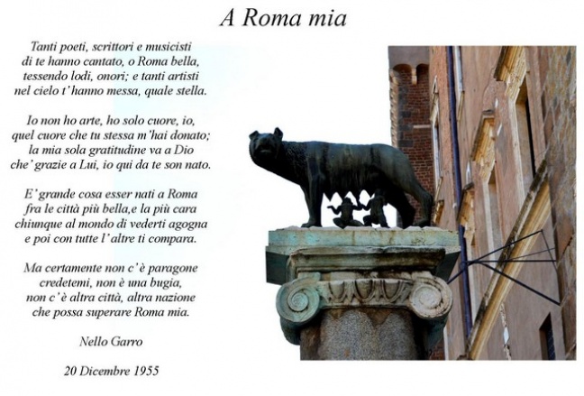 &quot; A roma mia &quot;