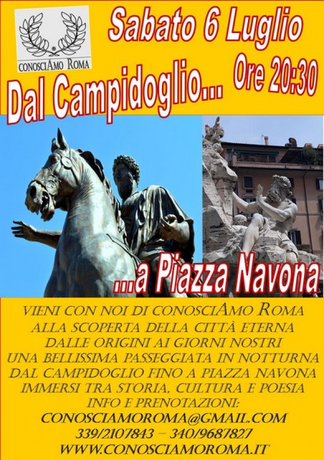 " Dal Campidoglio a Piazza Navona "