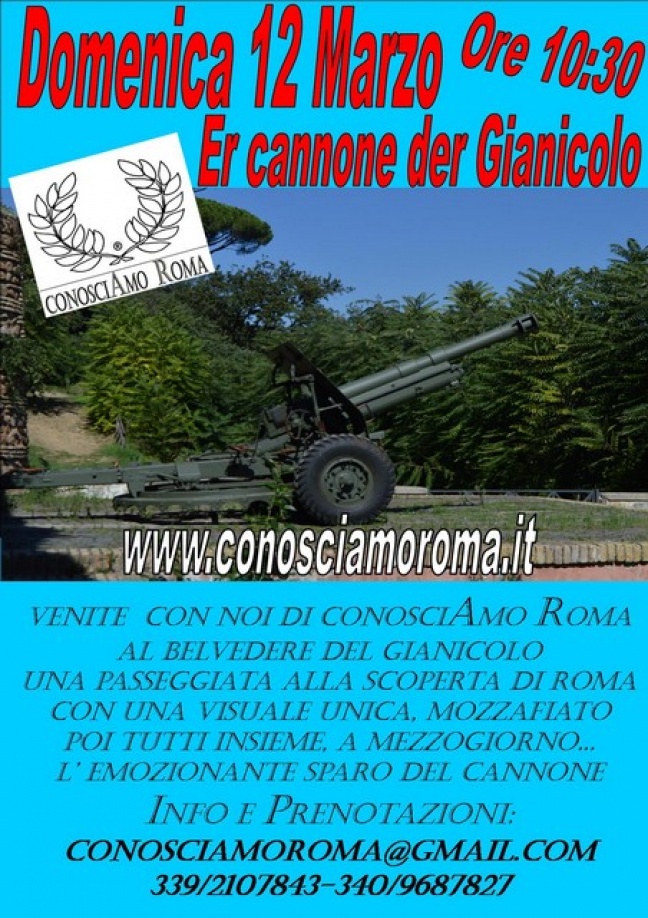 " Er cannone der Gianicolo "