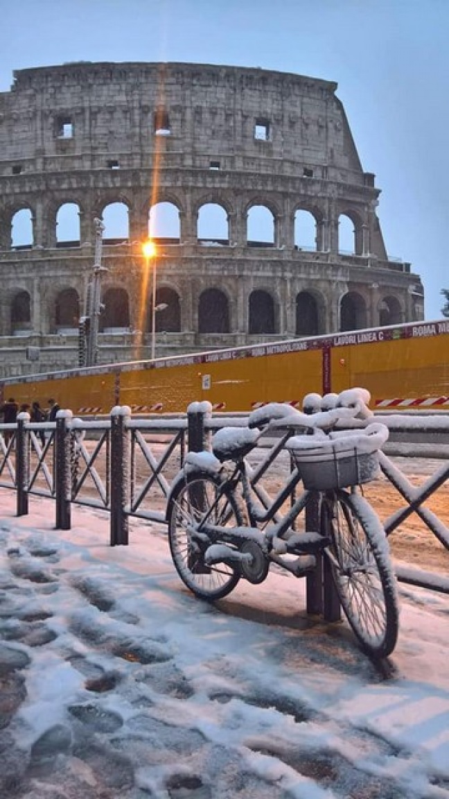 " La neve a Roma "