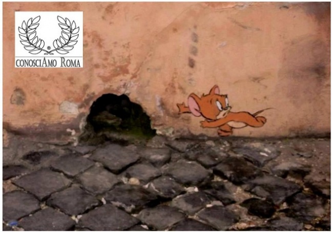 " Jerry Mouse in Vicolo in publicolis "